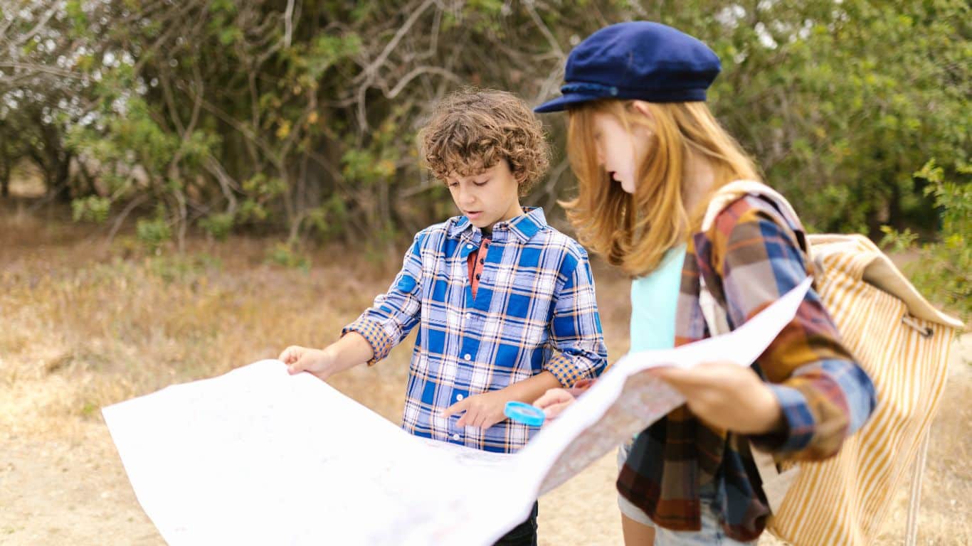 Schatzoeken-buitenspelen