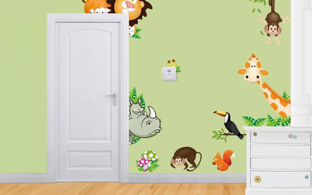 Babykamer dieren uit jungle