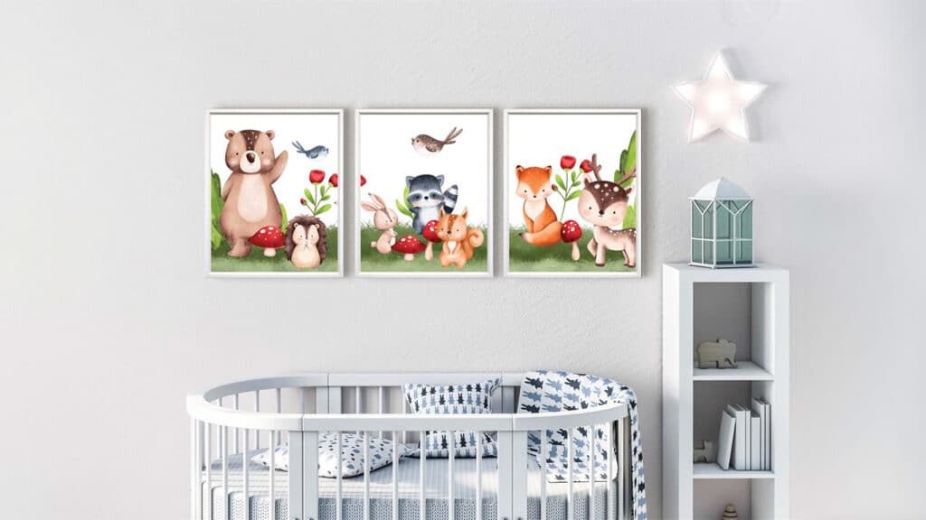 Babykamer-met-bosdieren-1