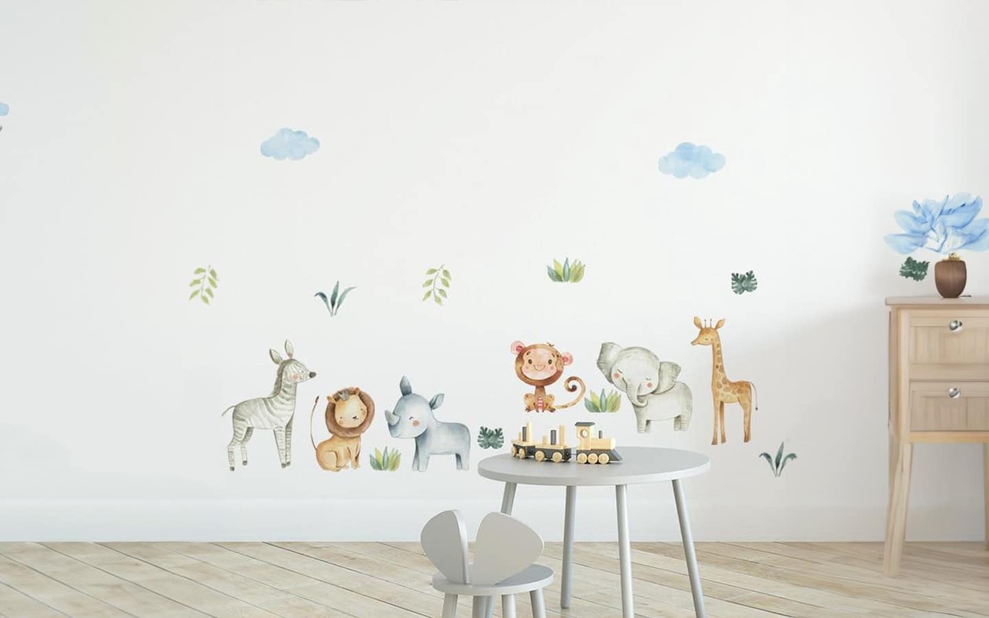 Babykamer met dieren