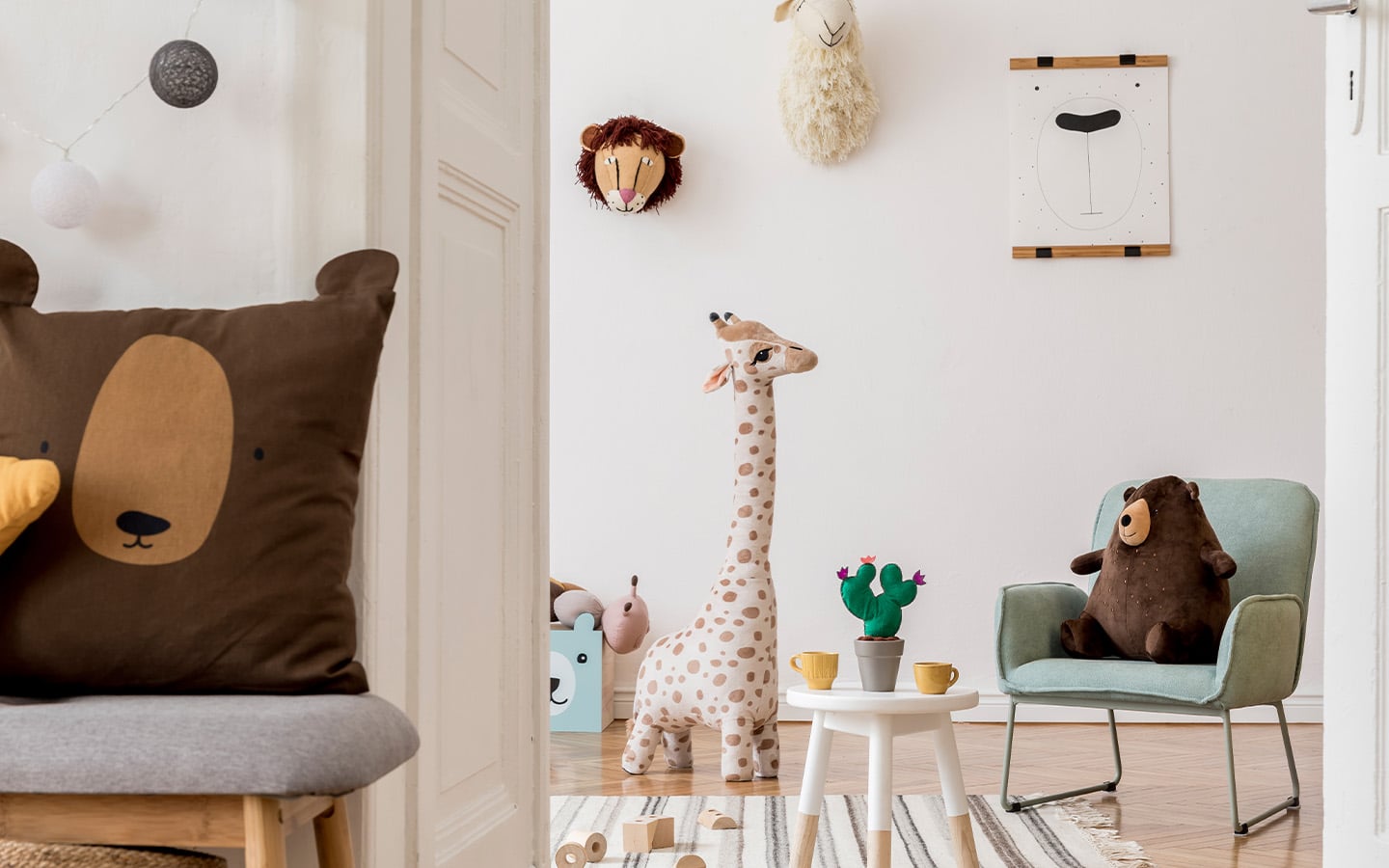 Kinderkamer met dieren