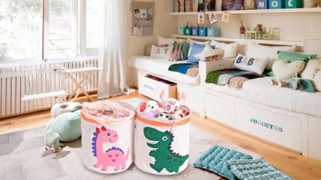Schattig wasmand babykamer