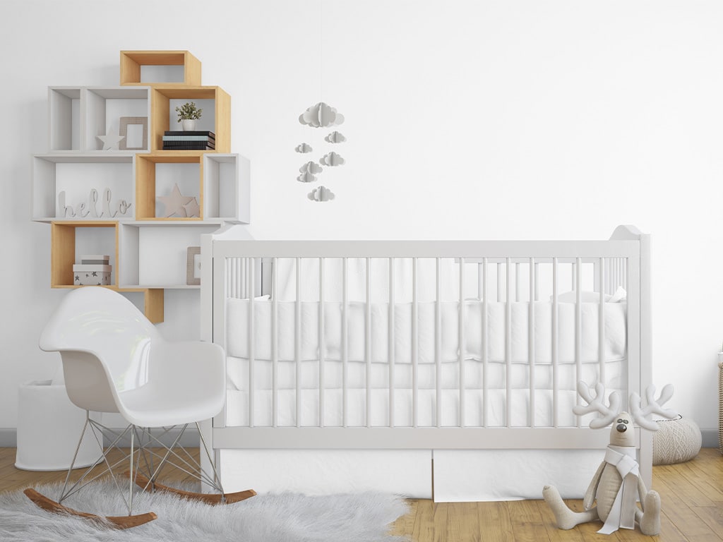 Inspiratie witte babykamer